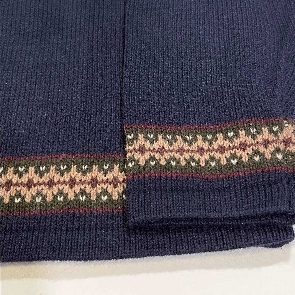 Christopher‎ & Banks - M, Navy Sweater with Animal Motif - Picture 4 of 7